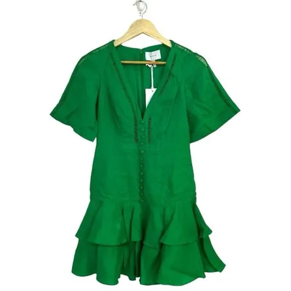chinese dress ladies Joslin Lola Linen Ramie Mini Smock Dress in Cream – Coco & Lola